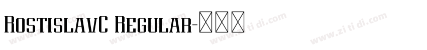 RostislavC Regular字体转换